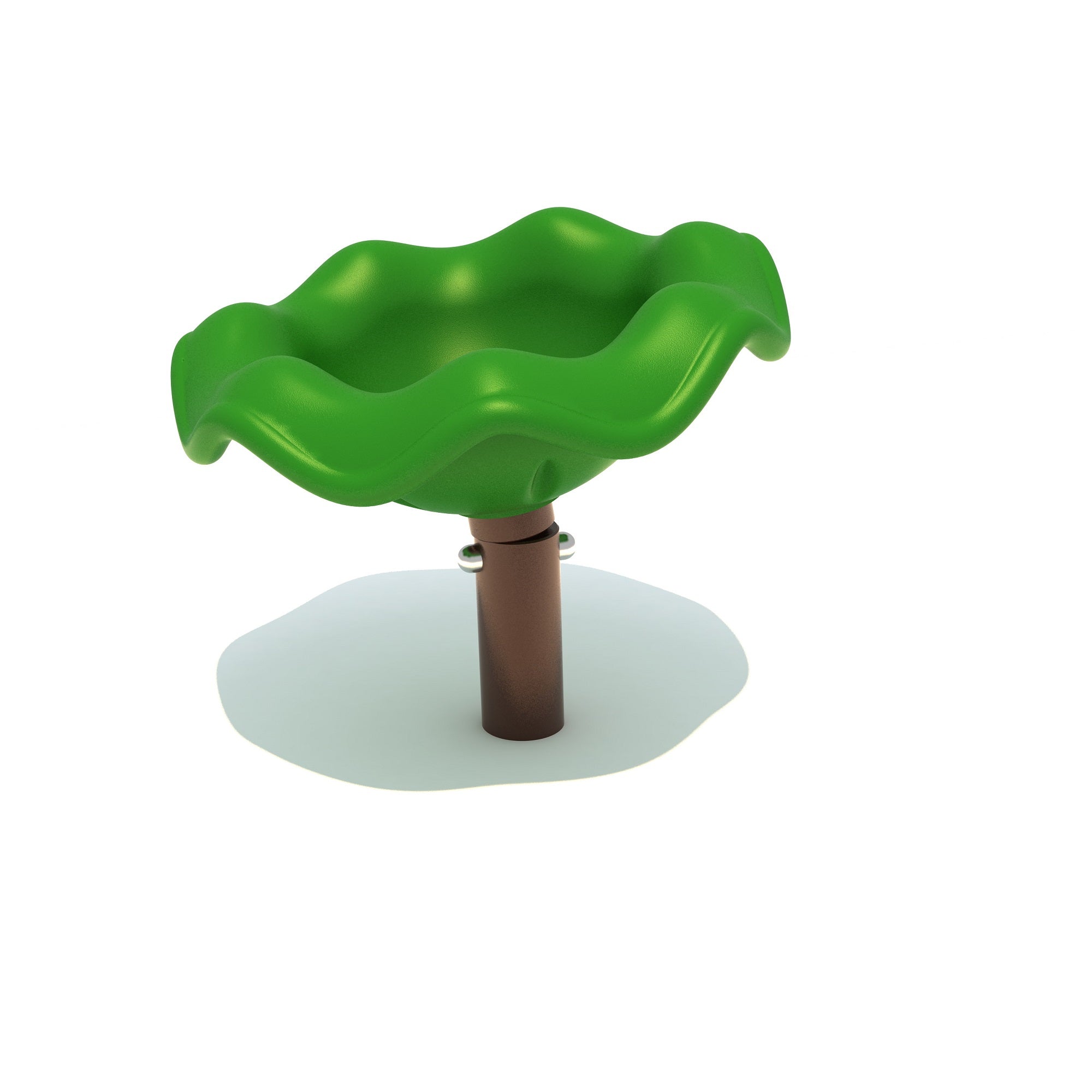 Asiento Giratorio-Tambor y Asiento-HBQT23verde-Juegos Inclusivos-Play Plaza Uruguay