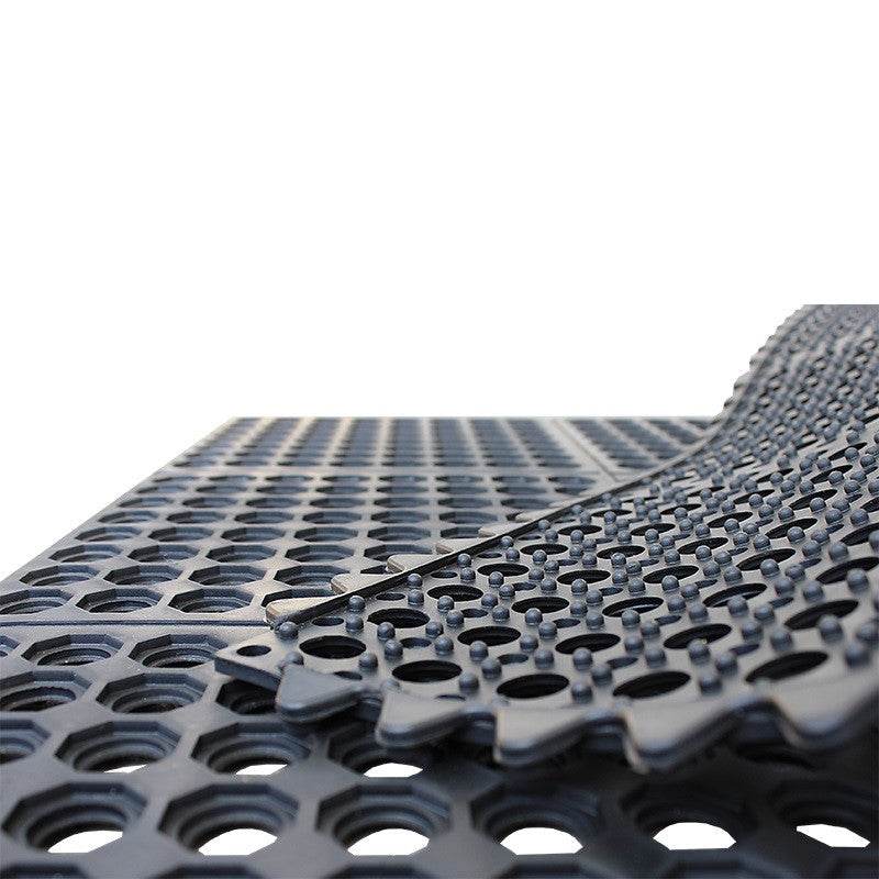 Piso Goma Interconectable 9.6mmx92cmx92cm - playplaza.uy